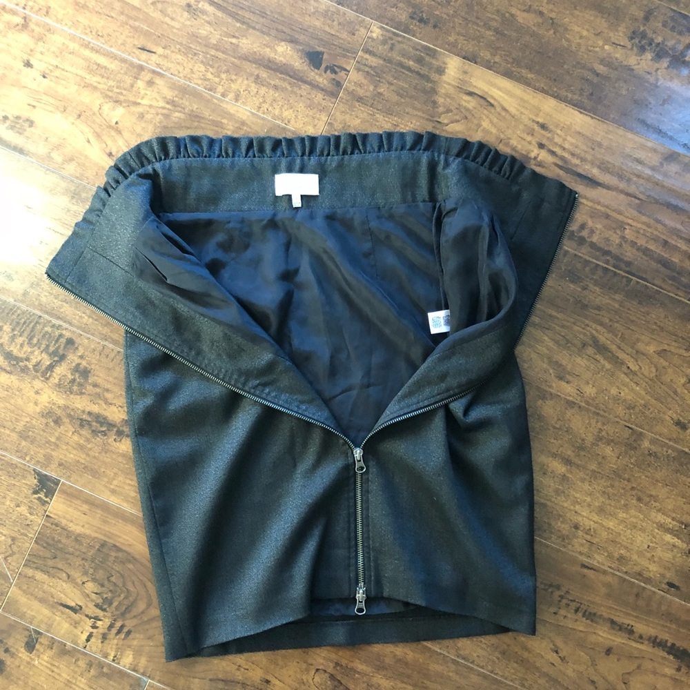 Adam by Adam Lippes Black Midi Skirt - Picture 3 of 6